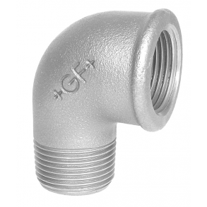 Georg Fischer vinkel 90 galvaniseret 1/2'' muffe-nippel