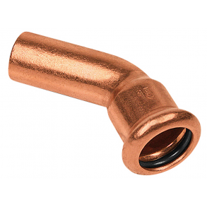 Altech kobber Cu press bjning 18 mm 45 med en muffe