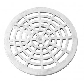150 mm Rund rist hvidgr  