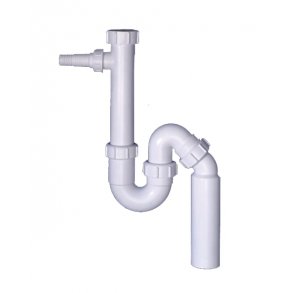 50 mm Vandls med slangestuds hvid Juvel   