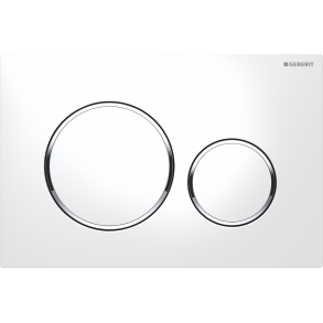 Geberit betjeningsplade Sigma 20 hvid-krom-hvid