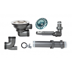 Juvel aflbsst med strainer til enkeltkumme