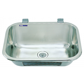 Juvel vaskekar, 44 cm x 34 cm, med kugleventil, for vgmontering, VK44