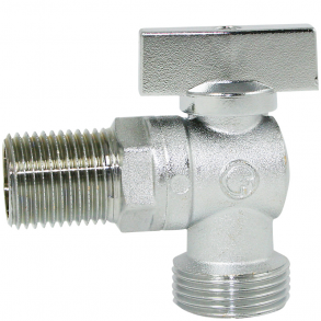 Mini 040K vinkelventil med kontra 1/2